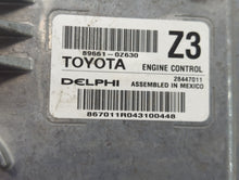 2015-2016 Toyota Corolla PCM Engine Control Computer ECU ECM PCU OEM P/N:89661-0Z630 Fits Fits 2015 2016 OEM Used Auto Parts