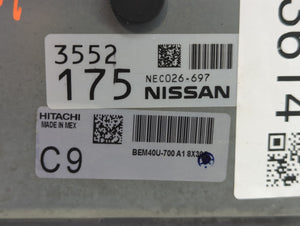 2018-2019 Nissan Sentra PCM Engine Control Computer ECU ECM PCU OEM P/N:NEC026-697 NEC982-012 Fits Fits 2018 2019 OEM Used Auto Parts