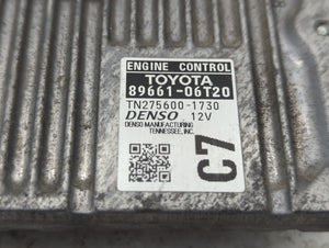 2015 Toyota Camry PCM Engine Control Computer ECU ECM PCU OEM P/N:89661-06T20 Fits OEM Used Auto Parts