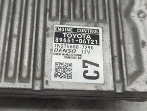 2016-2017 Toyota Camry PCM Engine Control Computer ECU ECM PCU OEM P/N:89661-06T21 Fits Fits 2016 2017 OEM Used Auto Parts