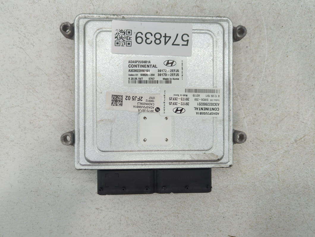 2020 Hyundai Elantra PCM Engine Control Computer ECU ECM PCU OEM P/N:39172-2EFJ5 Fits OEM Used Auto Parts