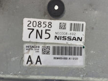 2015-2017 Nissan Rogue PCM Engine Control Computer ECU ECM PCU OEM P/N:NEC008-692 Fits Fits 2015 2016 2017 OEM Used Auto Parts