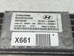 2011-2014 Hyundai Sonata PCM Engine Control Computer ECU ECM PCU OEM P/N:39101-2G661 Fits Fits 2011 2012 2013 2014 OEM Used Auto Parts