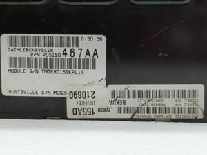 2009-2010 Jeep Grand Cherokee PCM Engine Control Computer ECU ECM PCU OEM P/N:P05150467AA Fits Fits 2009 2010 OEM Used Auto Parts