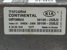 2014-2015 Kia Optima PCM Engine Control Computer ECU ECM PCU OEM P/N:39138-2GBJ2 39138-2GBH1, 39138-2GBE1 Fits Fits 2014 2015 OEM Used Auto Parts