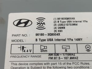 2014-2015 Hyundai Sonata Radio AM FM Cd Player Receiver Replacement P/N:96180-3Q8004X Fits 2014 2015 OEM Used Auto Parts