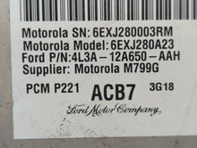 2004 Ford F-150 PCM Engine Control Computer ECU ECM PCU OEM P/N:4L34A-12A650-AAH 4L3A-12A650-AAK Fits OEM Used Auto Parts