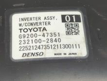 2017-2022 Toyota Prius Hybrid DC Synergy Drive Power Inverter P/N:G9200-47261 G9200-47262 Fits Fits 2017 2018 2019 2020 2021 2022 OEM Used Auto Parts