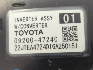 2016 Toyota Prius Hybrid DC Synergy Drive Power Inverter P/N:G9200-47240 Fits OEM Used Auto Parts