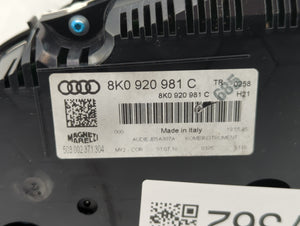 2010-2012 Audi A4 Instrument Cluster Speedometer Gauges P/N:8K0 920 981 C Fits 2010 2011 2012 OEM Used Auto Parts