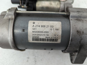 2015-2018 Mercedes-Benz C300 Car Starter Motor Solenoid OEM P/N:A 274 906 21 00 Fits 2015 2016 2017 2018 2019 2020 2021 OEM Used Auto Parts