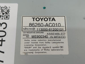 2005-2007 Toyota Avalon Radio AM FM Cd Player Receiver Replacement P/N:86120-AC140 86260-AC010 Fits 2005 2006 2007 OEM Used Auto Parts