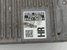 2012-2014 Toyota Camry PCM Engine Control Computer ECU ECM PCU OEM P/N:TN275500-5421 89661-06121 Fits Fits 2012 2013 2014 OEM Used Auto Parts