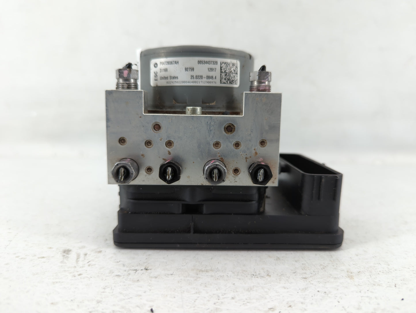 2017 Jeep Compass ABS Pump Control Module Replacement P/N:P04726567AH Fits OEM Used Auto Parts - Oemusedautoparts1.com