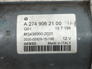 2015-2018 Mercedes-Benz C300 Car Starter Motor Solenoid OEM P/N:A 274 906 21 00 Fits 2015 2016 2017 2018 2019 2020 2021 OEM Used Auto Parts