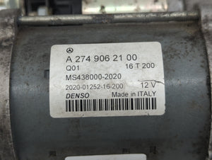 2015-2018 Mercedes-Benz C300 Car Starter Motor Solenoid OEM P/N:A 274 906 21 00 Fits 2015 2016 2017 2018 2019 2020 2021 OEM Used Auto Parts