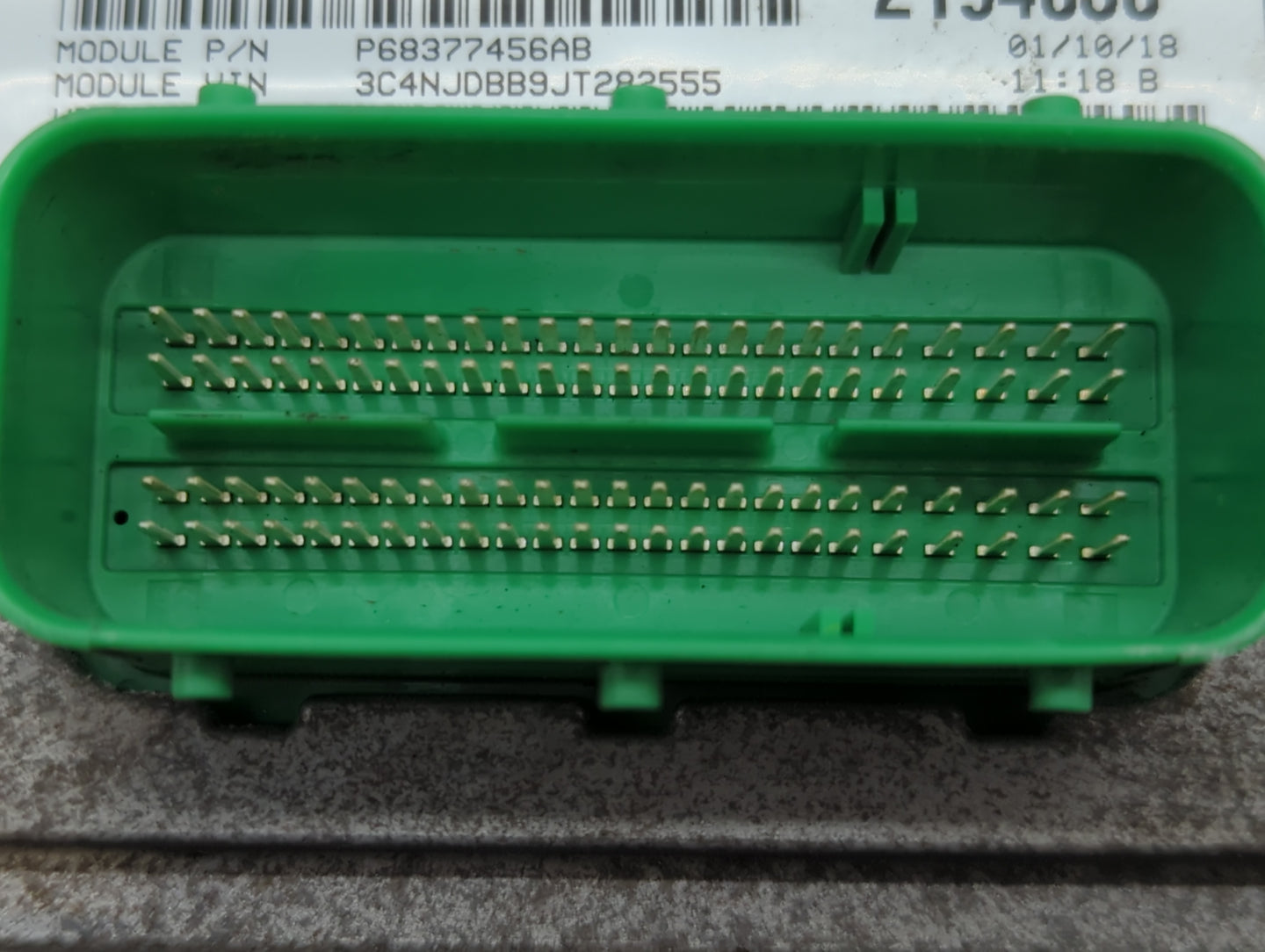 2018 Jeep Compass PCM Engine Control Computer ECU ECM PCU OEM P/N:P6832095AA Fits OEM Used Auto Parts - Oemusedautoparts1.com