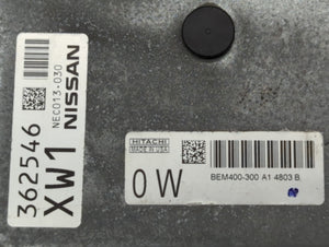 2015 Nissan Altima PCM Engine Control Computer ECU ECM PCU OEM P/N:NEC013-030 Fits Fits 2013 2014 OEM Used Auto Parts