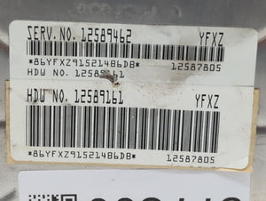 2006 Chevrolet Express Cargo PCM Engine Control Computer ECU ECM PCU OEM P/N:12589462 Fits Fits 2007 OEM Used Auto Parts