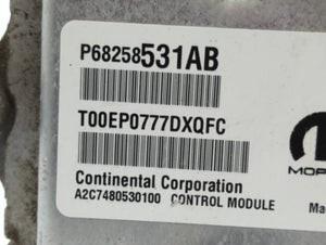 2016-2017 Jeep Cherokee PCM Engine Control Computer ECU ECM PCU OEM P/N:P68258531AB Fits Fits 2016 2017 OEM Used Auto Parts