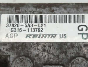 2014 Honda Accord PCM Engine Control Computer ECU ECM PCU OEM P/N:37820-5A3-L21 37820-5A3-L22 Fits OEM Used Auto Parts