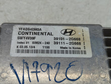 2011-2014 Hyundai Sonata PCM Engine Control Computer ECU ECM PCU OEM P/N:39101-2G668 Fits Fits 2011 2012 2013 2014 OEM Used Auto Parts