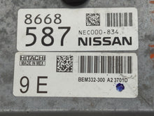 2014-2018 Nissan Versa PCM Engine Control Computer ECU ECM PCU OEM P/N:NEC000-834 Fits Fits 2014 2015 2016 2017 2018 OEM Used Auto Parts