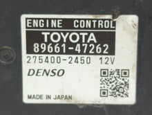 2010 Toyota Prius PCM Engine Control Computer ECU ECM PCU OEM P/N:89661-47262 Fits OEM Used Auto Parts