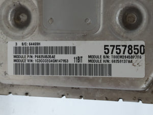 2016-2017 Jeep Cherokee PCM Engine Control Computer ECU ECM PCU OEM P/N:P68259137AA Fits Fits 2016 2017 OEM Used Auto Parts