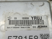 2009 Gmc Yukon Xl 1500 PCM Engine Computer ECU ECM PCU OEM P/N:12630500 Fits 2010 OEM Used Auto Parts