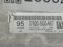 2016-2017 Honda Accord PCM Engine Control Computer ECU ECM PCU OEM P/N:37820-5G0 37820-5G0-A86 Fits Fits 2016 2017 OEM Used Auto Parts