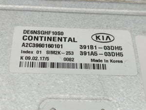 2017 Kia Niro PCM Engine Control Computer ECU ECM PCU OEM P/N:391B1-03DH5 95441-2BBF2 Fits OEM Used Auto Parts