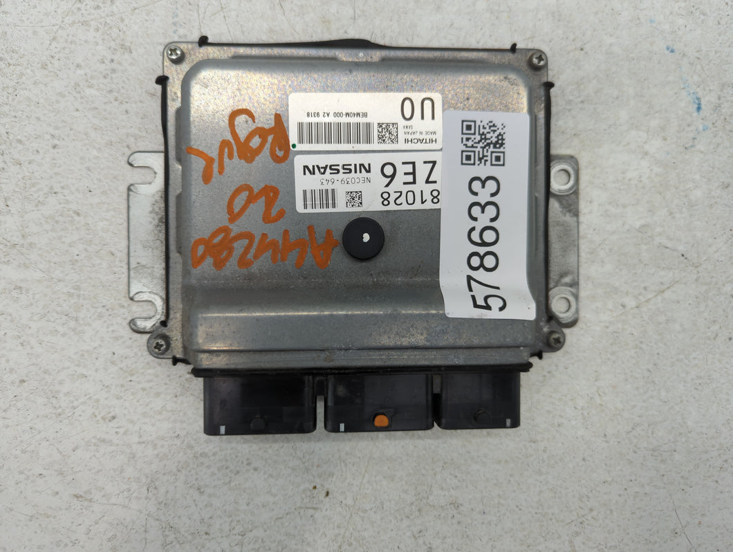 2018-2020 Nissan Rogue PCM Engine Control Computer ECU ECM PCU OEM P/N:NEC039-643 Fits Fits 2018 2019 2020 OEM Used Auto Parts