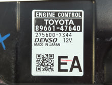 2016 Toyota Prius PCM Engine Control Computer ECU ECM PCU OEM P/N:89661-47640 Fits OEM Used Auto Parts