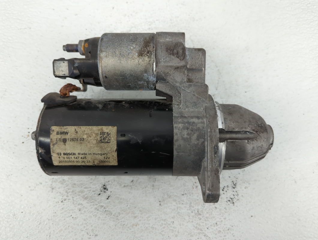 2014-2018 Bmw 320i Car Starter Motor Solenoid OEM P/N:8612576 02 Fits 2012 2013 2014 2015 2016 2017 2018 OEM Used Auto Parts