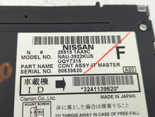 2009-2010 Nissan Murano Radio AM FM Cd Player Receiver Replacement P/N:25915 1AA0A 25915 1AA9A Fits 2009 2010 OEM Used Auto Parts