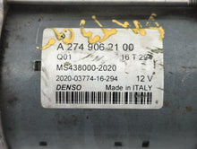 2015-2018 Mercedes-Benz C300 Car Starter Motor Solenoid OEM P/N:A 274 906 21 00 Fits 2015 2016 2017 2018 2019 2020 2021 OEM Used Auto Parts