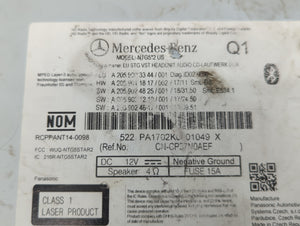 2019 Mercedes-Benz Glc300 Radio AM FM Cd Player Receiver Replacement P/N:NTG5STAR2 216R-NTG5STAR2 Fits OEM Used Auto Parts