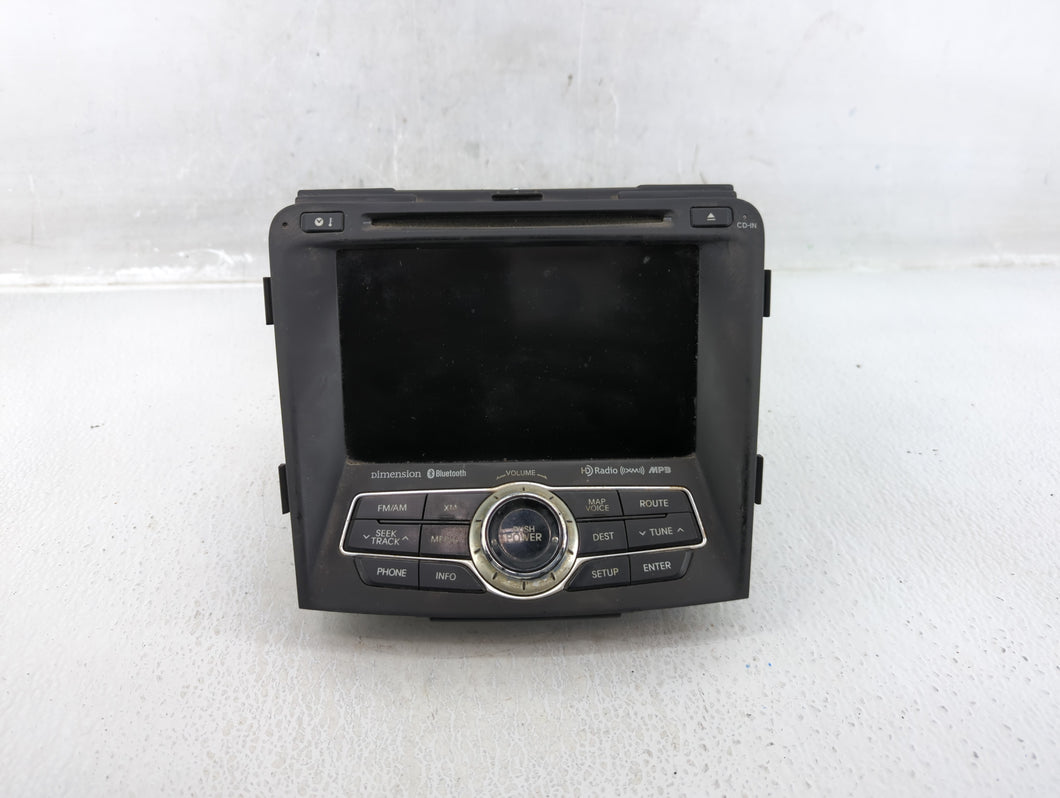 2012 Hyundai Sonata Radio AM FM Cd Player Receiver Replacement P/N:96560-3Q0054X Fits OEM Used Auto Parts