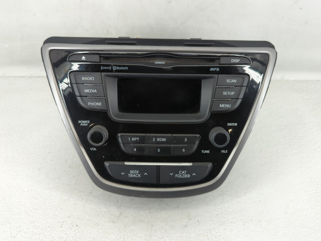 2013 Hyundai Elantra Radio AM FM Cd Player Receiver Replacement P/N:96170-3X165RA5 Fits OEM Used Auto Parts