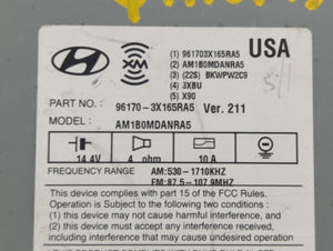 2013 Hyundai Elantra Radio AM FM Cd Player Receiver Replacement P/N:96170-3X165RA5 Fits OEM Used Auto Parts