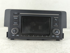 2019-2021 Honda Civic Radio AM FM Cd Player Receiver Replacement P/N:39100-TBA-A41 Fits 2019 2020 2021 OEM Used Auto Parts