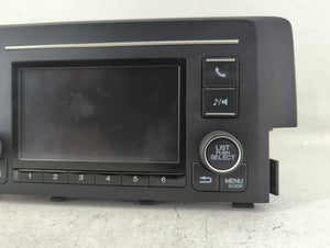 2019-2021 Honda Civic Radio AM FM Cd Player Receiver Replacement P/N:39100-TBA-A41 Fits 2019 2020 2021 OEM Used Auto Parts