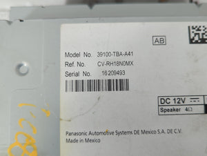 2019-2021 Honda Civic Radio AM FM Cd Player Receiver Replacement P/N:39100-TBA-A41 Fits 2019 2020 2021 OEM Used Auto Parts