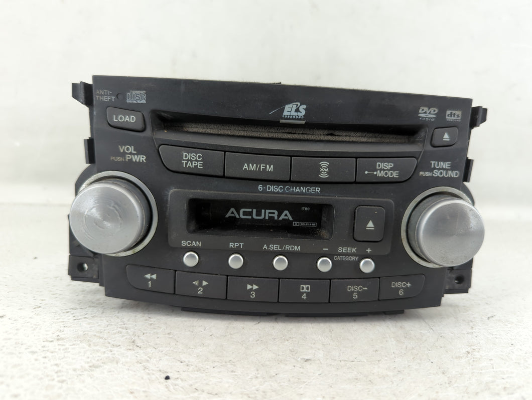 2004-2006 Acura Tl Radio AM FM Cd Player Receiver Replacement P/N:39100-SEP-A000 Fits 2004 2005 2006 OEM Used Auto Parts