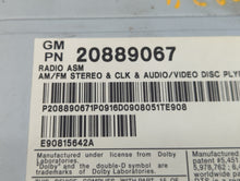 2010-2012 Cadillac Srx Radio AM FM Cd Player Receiver Replacement P/N:20889067 Fits 2010 2011 2012 OEM Used Auto Parts