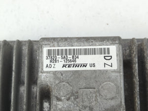 2016-2017 Honda Accord PCM Engine Control Computer ECU ECM PCU OEM P/N:37820-5A0-B34 Fits Fits 2016 2017 OEM Used Auto Parts