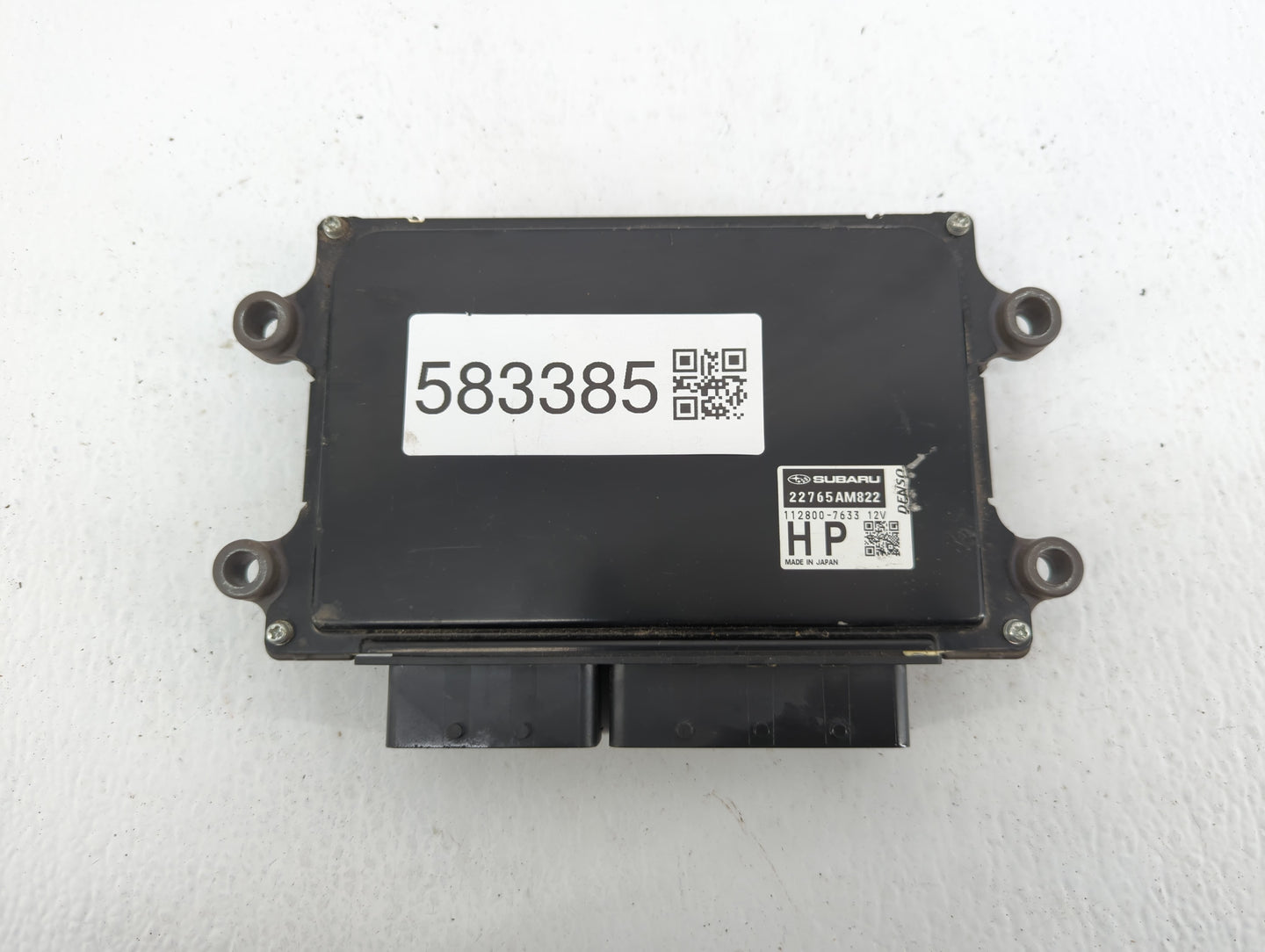 2019 Subaru Xv PCM Engine Control Computer ECU ECM PCU OEM P/N:112800-7633 22765AM822 Fits OEM Used Auto Parts - Oemusedautoparts1.com