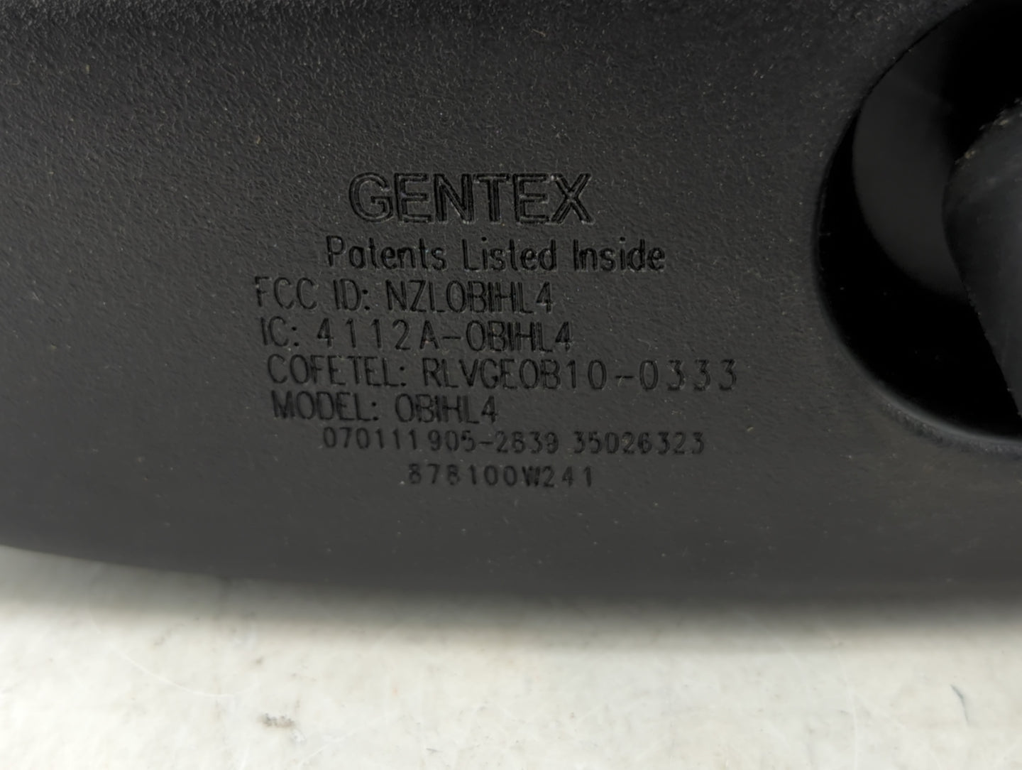 2005 Ford Mustang Interior Rear View Mirror Replacement OEM P/N:905-2839 070111 Fits OEM Used Auto Parts - Oemusedautoparts1.com
