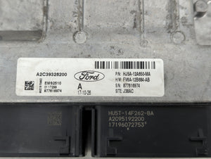 2017-2018 Ford Escape PCM Engine Control Computer ECU ECM PCU OEM P/N:HJ5A-12A650-MA Fits Fits 2017 2018 OEM Used Auto Parts